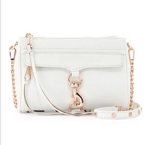 Rebecca Minkoff Mini MAC White with rose gold